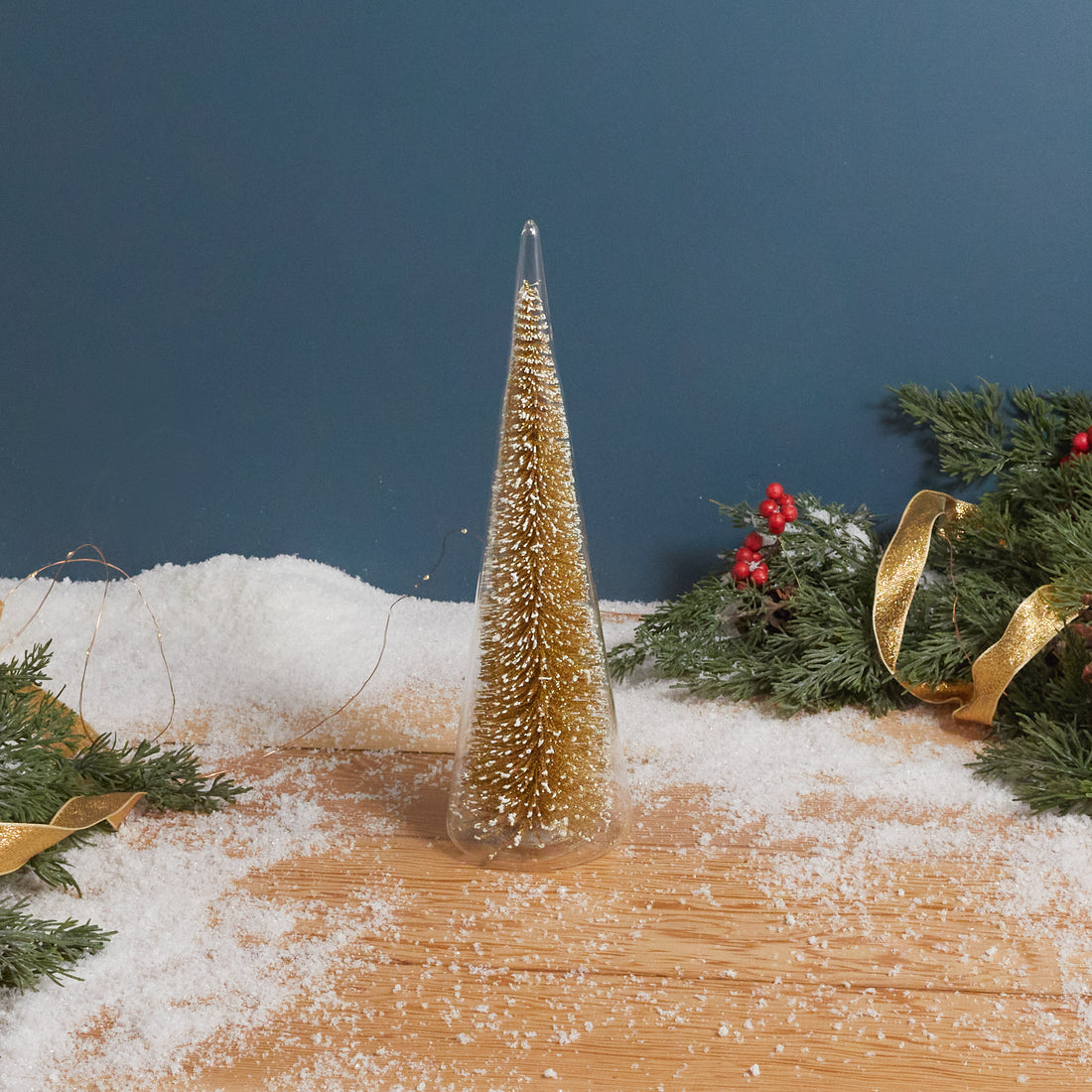 Christmas Decoration- Glitter Styrofoam Cone Christmas Trees