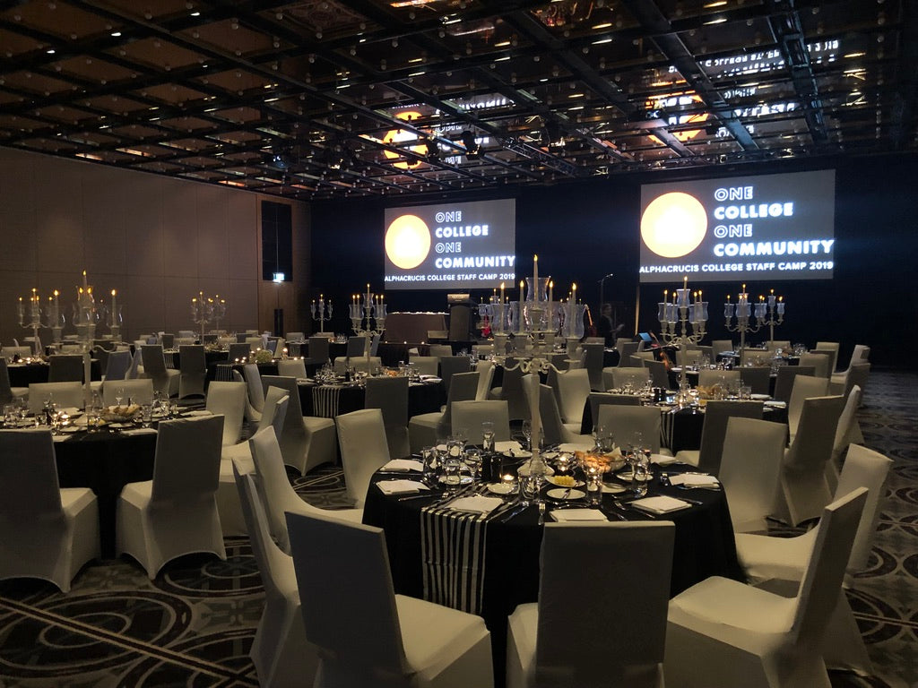 Corporate event Candelabra hire The Fullerton Hotel Sydney