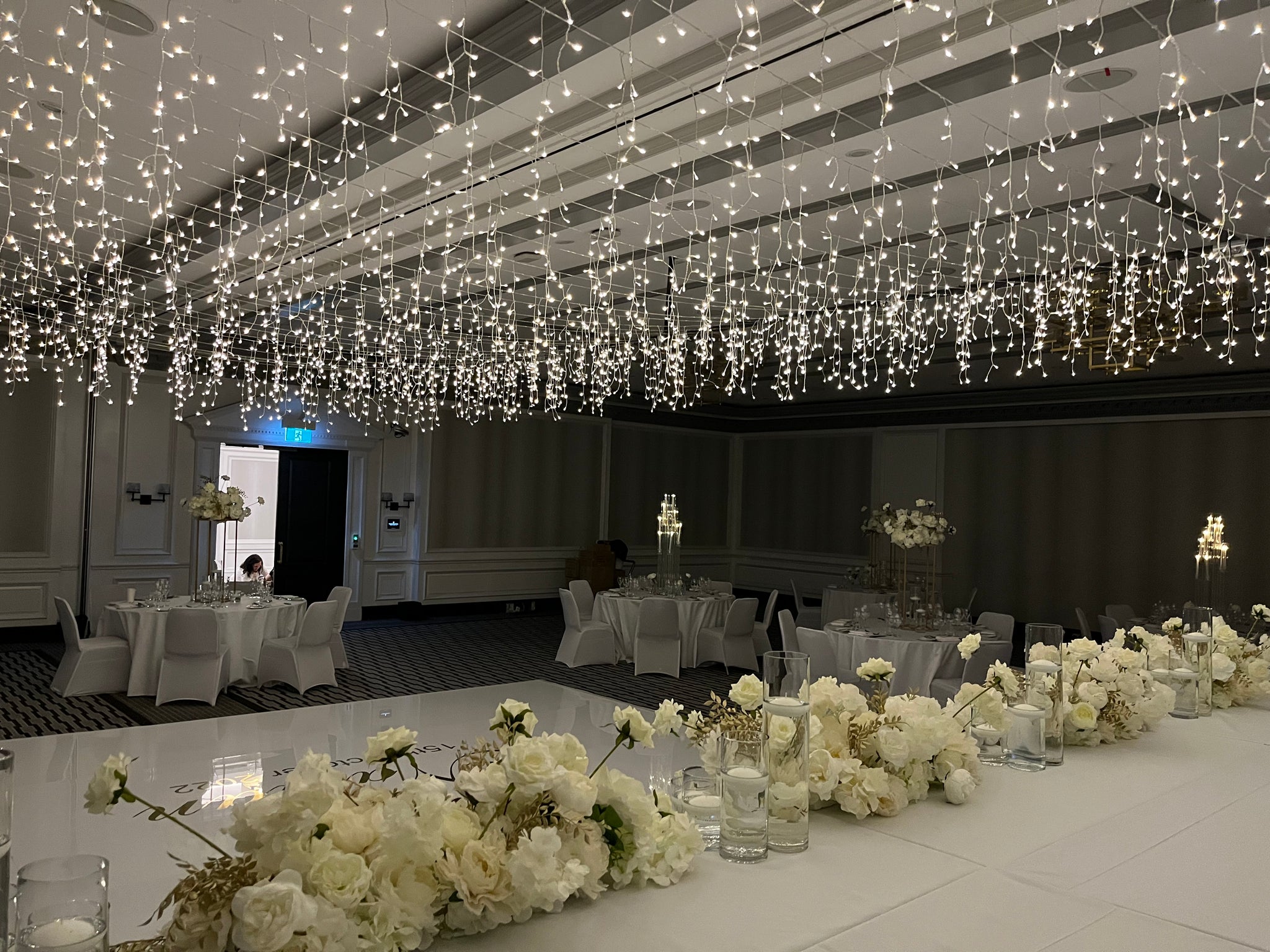 Intercontinental Double Bay wedding Fairy lights