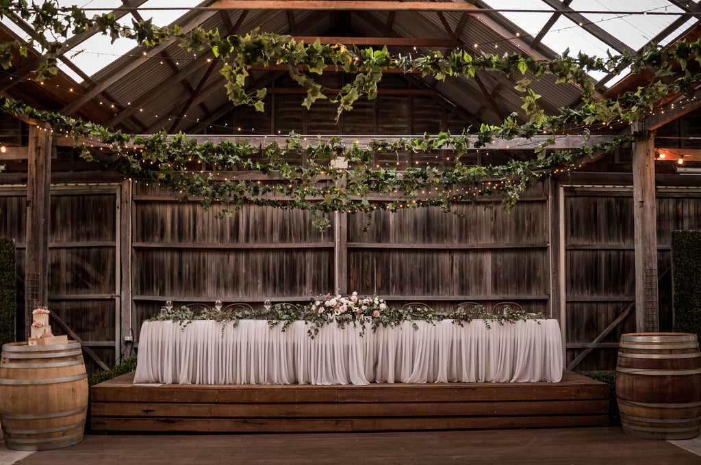 Ivy ceiling foliage wedding Ben Ean Hunter Valley