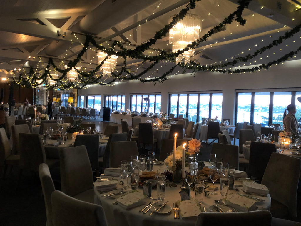 Ceiling foliage ivy Sergeants Mess Sydney Wedding