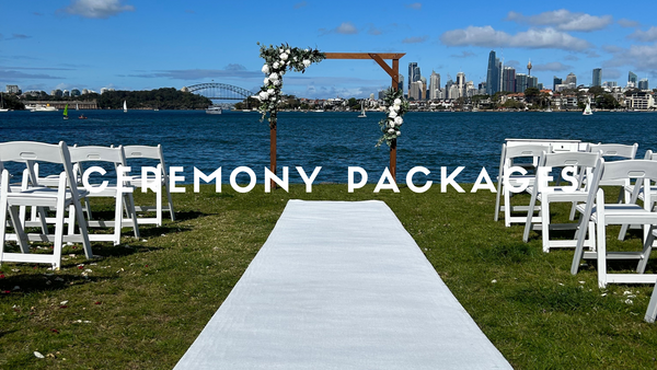 Wedding ceremony hire packages Sydney