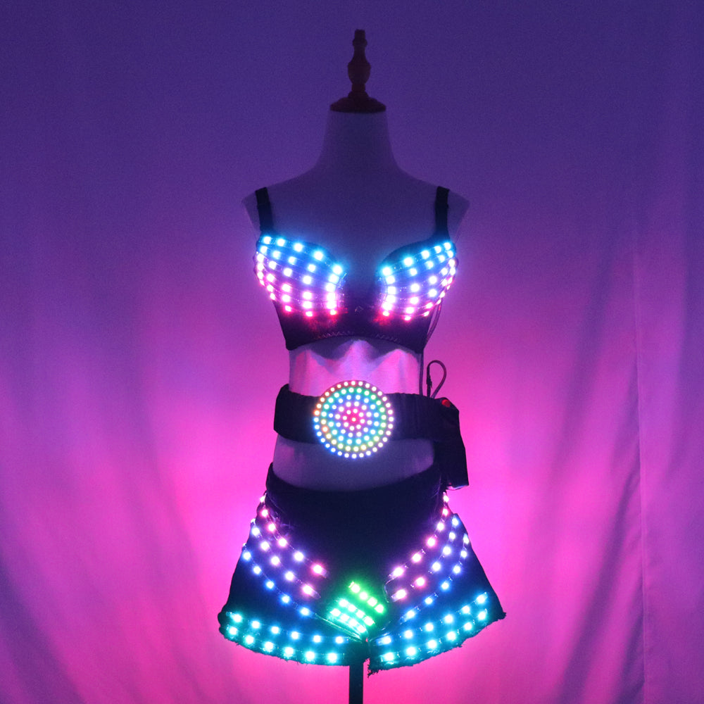 Costumes Lumineux LED Kokor pour Femme, Costume Shoous, Vêtements