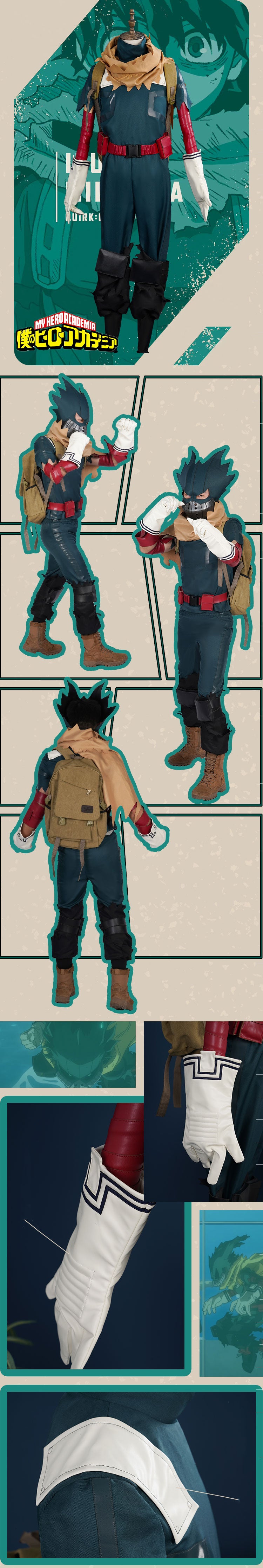 My Hero Academia Izuku Midoriya Deku Darkgreen Cosplay Costume