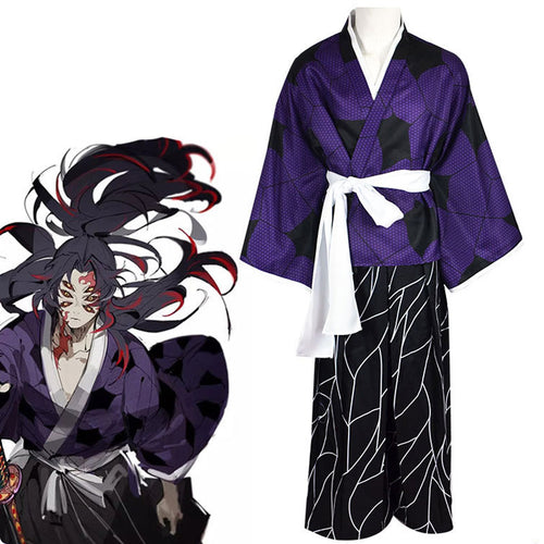  UZAIN Demon Gotou Cosplay Anime Kimetsu no Yaiba Gotou Cosplay  Costumes Kimono Outfit Uniform With Cloak Halloween (S, Black) : Clothing,  Shoes & Jewelry