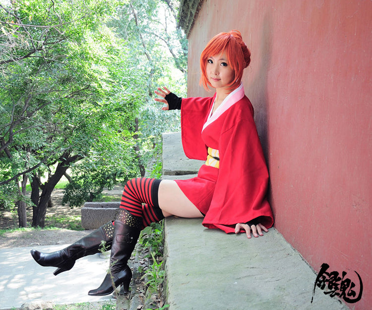 Anime Gintama Kagura Fullset Cosplay Costumes