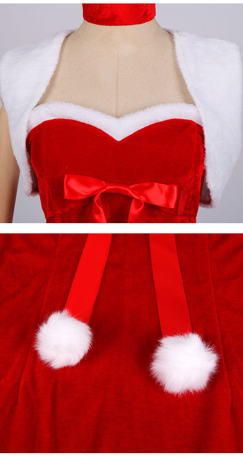 Christmas Women's New Year's Shirt Bunny Girl Maid Coslay Costumes