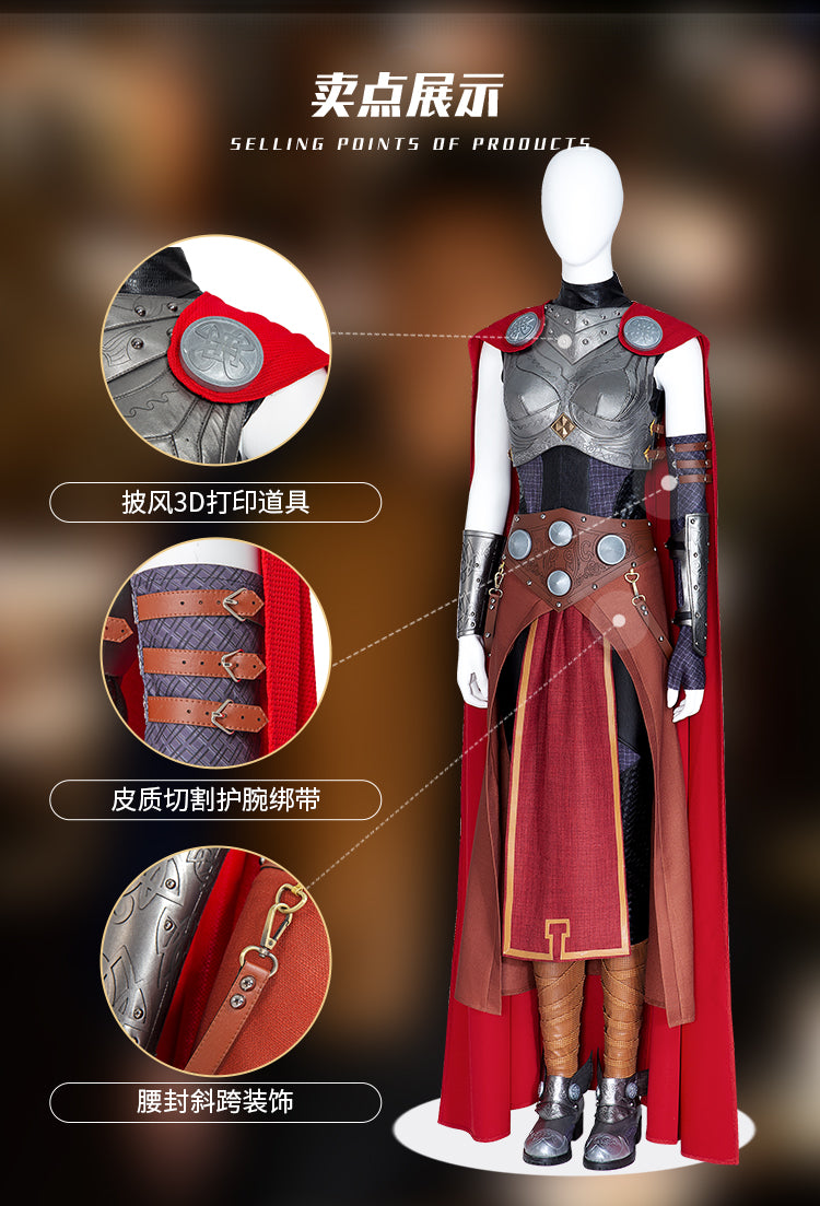 Movie Thor Female Thor Fullset Cosplay Costumes
