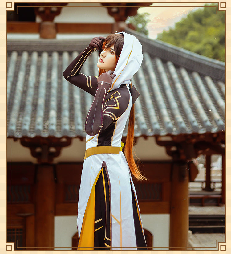 Genshin Impact Zhongli Archon Fullsuit Cosplay Costumes