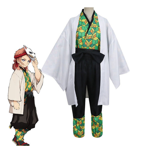  UZAIN Demon Gotou Cosplay Anime Kimetsu no Yaiba Gotou Cosplay  Costumes Kimono Outfit Uniform With Cloak Halloween (S, Black) : Clothing,  Shoes & Jewelry