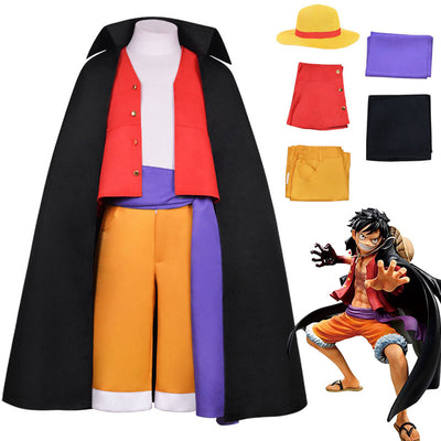  Monkey D. Luffy Cosplay Costume Kimono Outfits for Halloween  Cosplay Anime : Clothing, Shoes & Jewelry