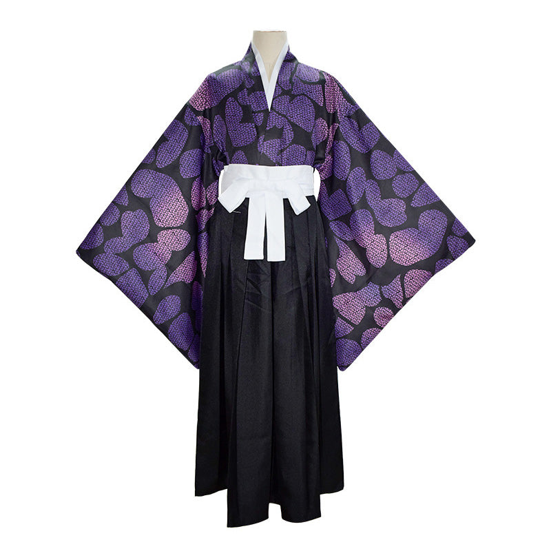 Anime Demon Slayer Kimetsu no Yaiba Kokushibo Kimono Cosplay Costumes ...