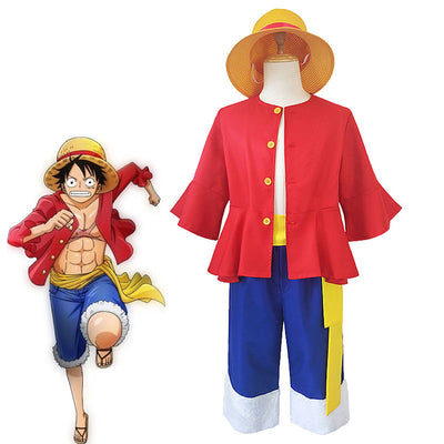  Monkey D. Luffy Cosplay Costume Kimono Outfits for Halloween  Cosplay Anime : Clothing, Shoes & Jewelry