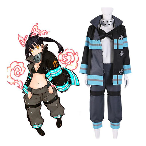 Anime Fire Force Maki Oze Fire Suit Cosplay Costume for Sale – Cosplay Clans