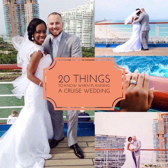 20 Things to know when planning a cruise ship wedding