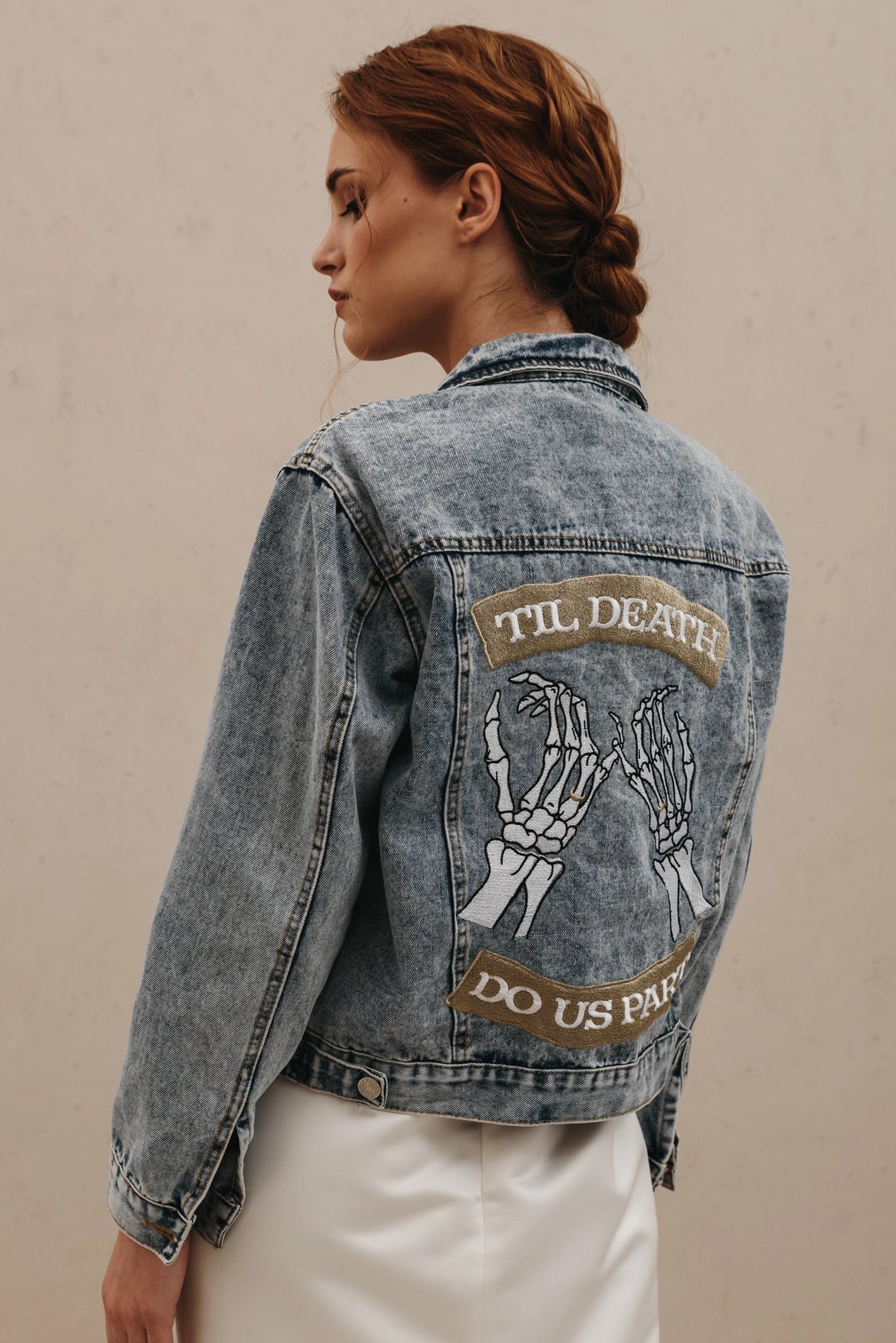 The tot store personalized denim jacket