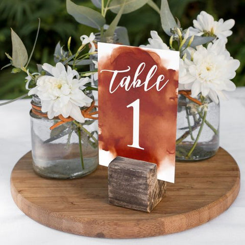 burnt orange wedding