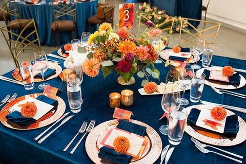 burnt orange wedding