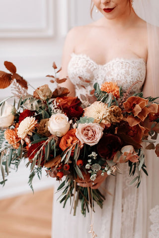 burnt orange wedding