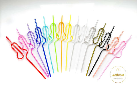 Black Penis Straws - 10 Straws