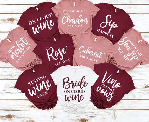 wine themed bachelorette party