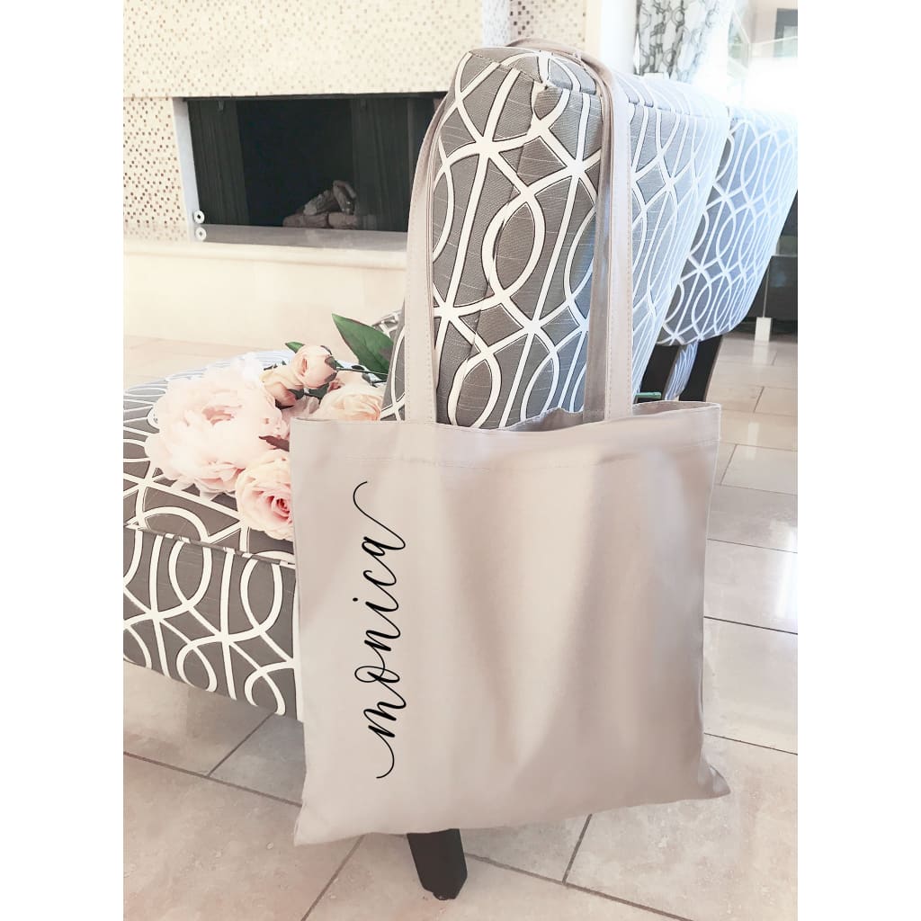 W151Y Tote Bag Personalized Canvas Bag Cabas Bridesmaid Bag 