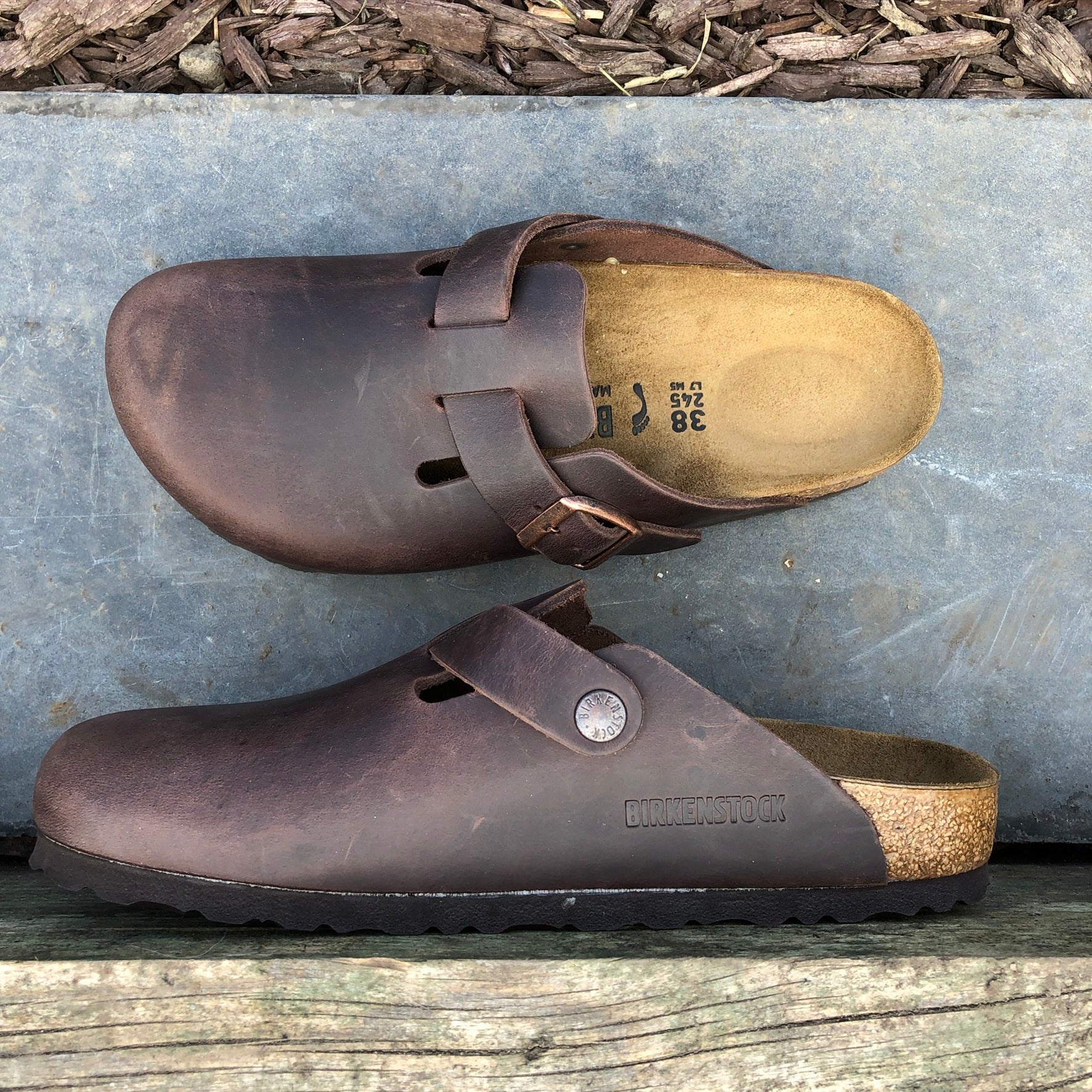 BIRKENSTOCK Boston Habana Oiled Leather 