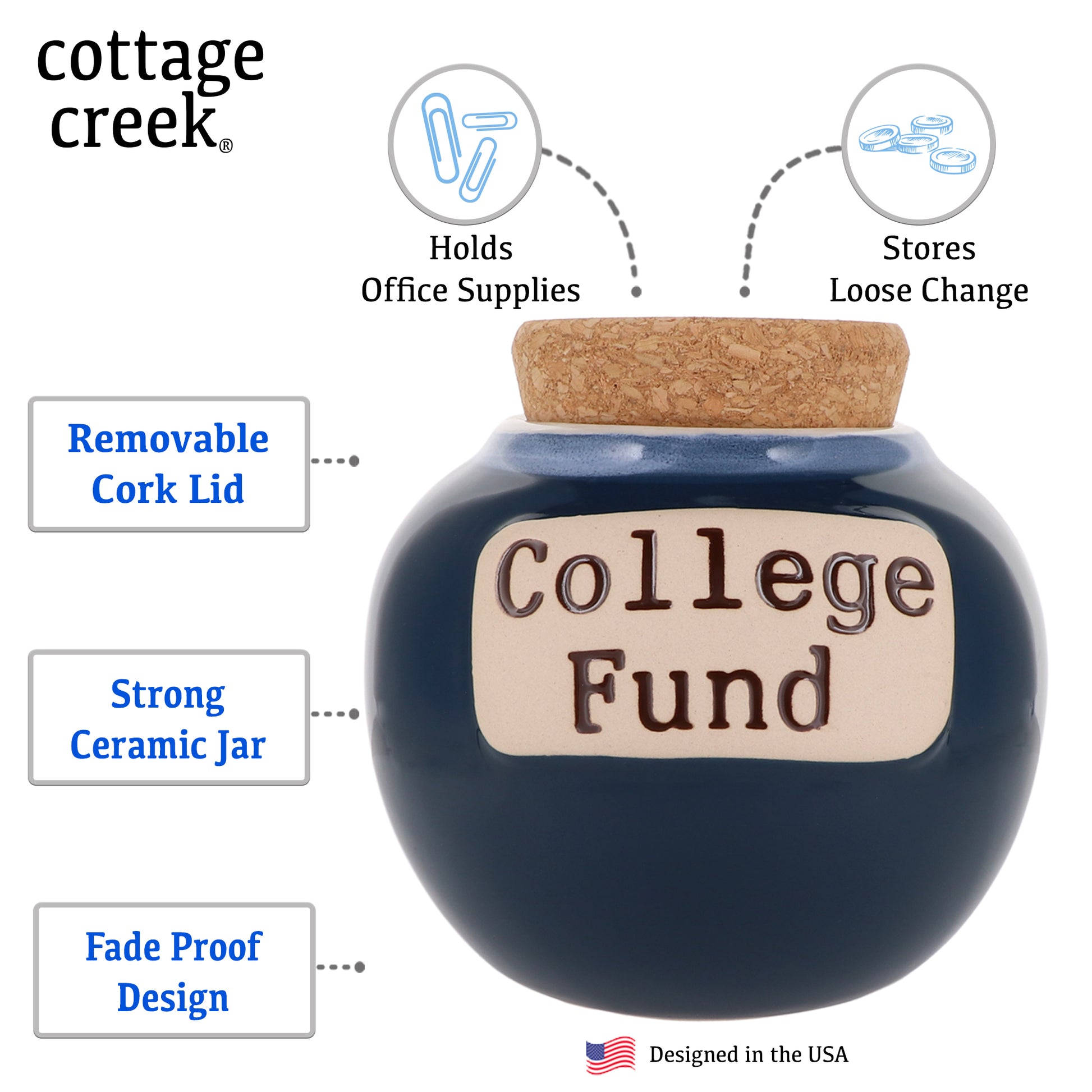 volume Antipoison Boos worden Cottage Creek College Fund Piggy Bank, Graduation Gifts – Cottage Creek  Gifts