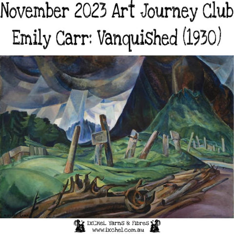 Teaser label of the November art journey club