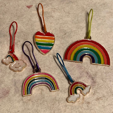 rainbow stitch markers