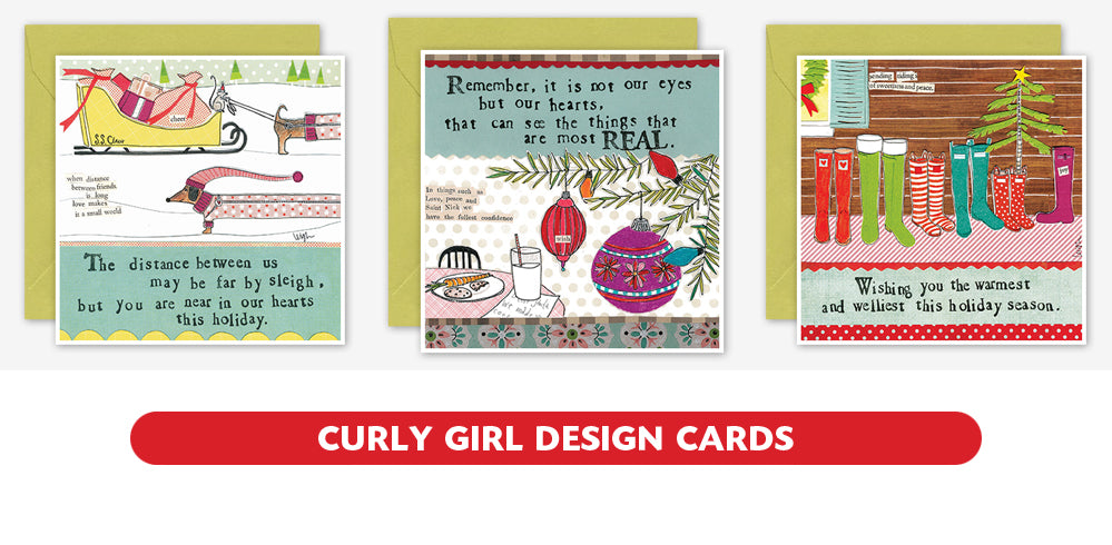 Curly Girl Design Cards