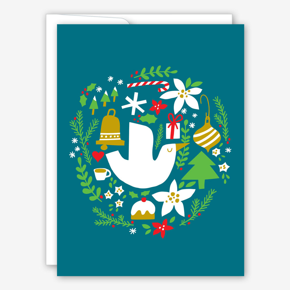 Great Arrow Christmas Card Dove And Wreath Helen Winnemore S