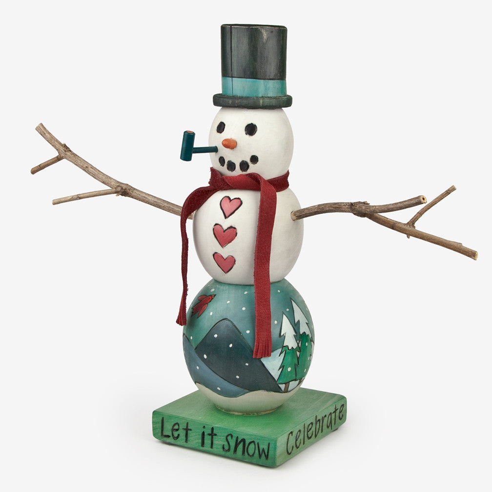 Sticks: Let it Snow Snowman - Fresh Crafts Gallery