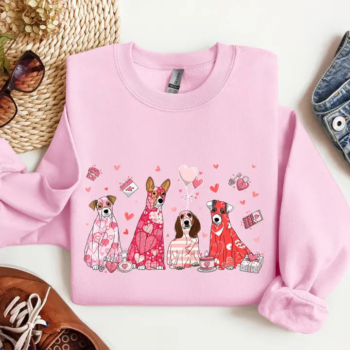 Valentine Ghost Dogs Sweatshirt