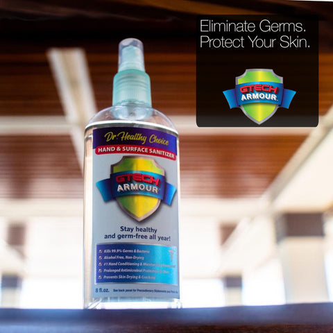 How to disinfect your car. Eliminate germs and protect your skin with GTech Amour.