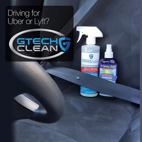 disinfect your car with gtech clean and gtech armour especially if you drive for uber or lyft