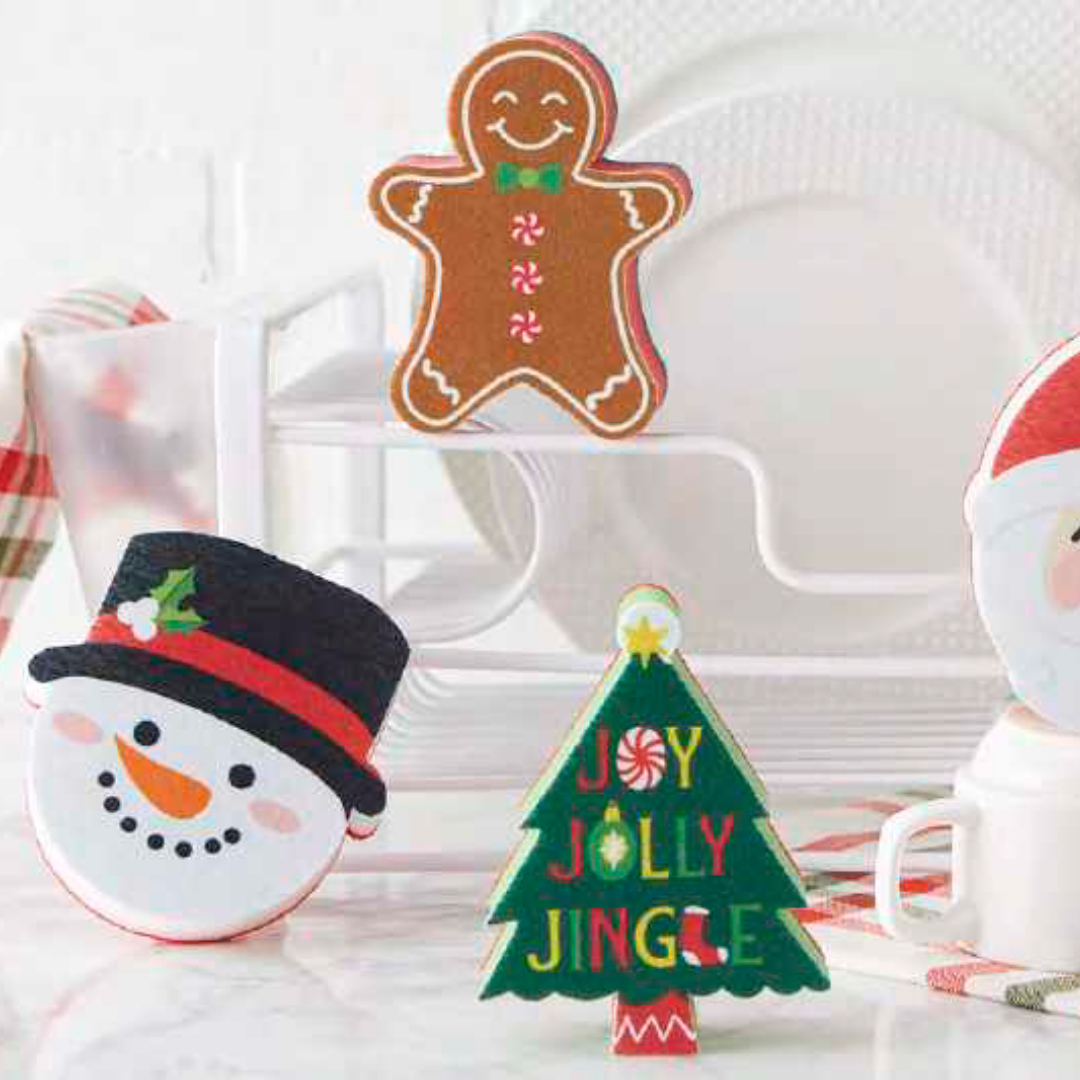 Design Imports Christmas Oh What Fun Kitchen Sponges Snowman Face -  Grandpa Joe's Candy Shop