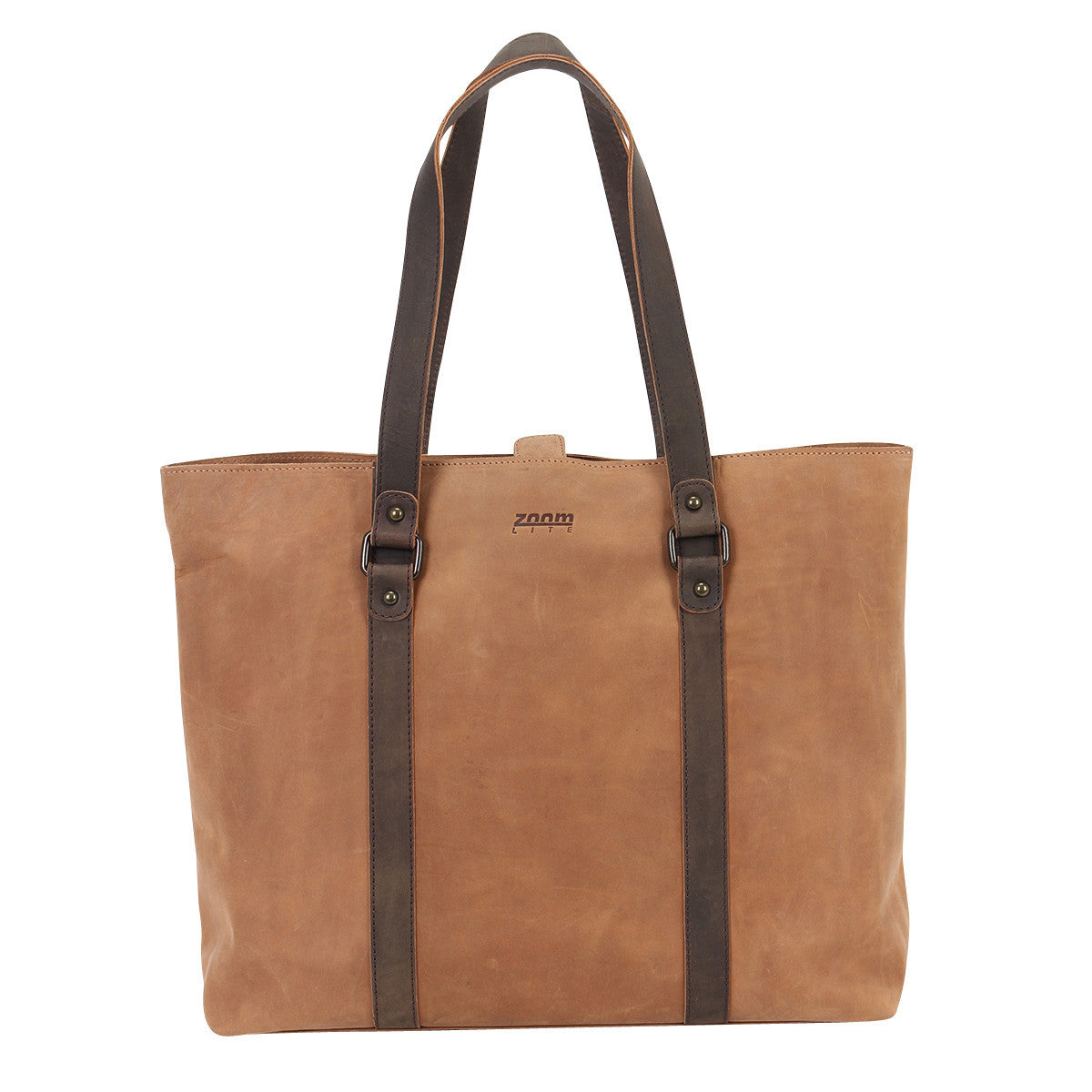 zoomlite Hudson Leather Carryall Tote