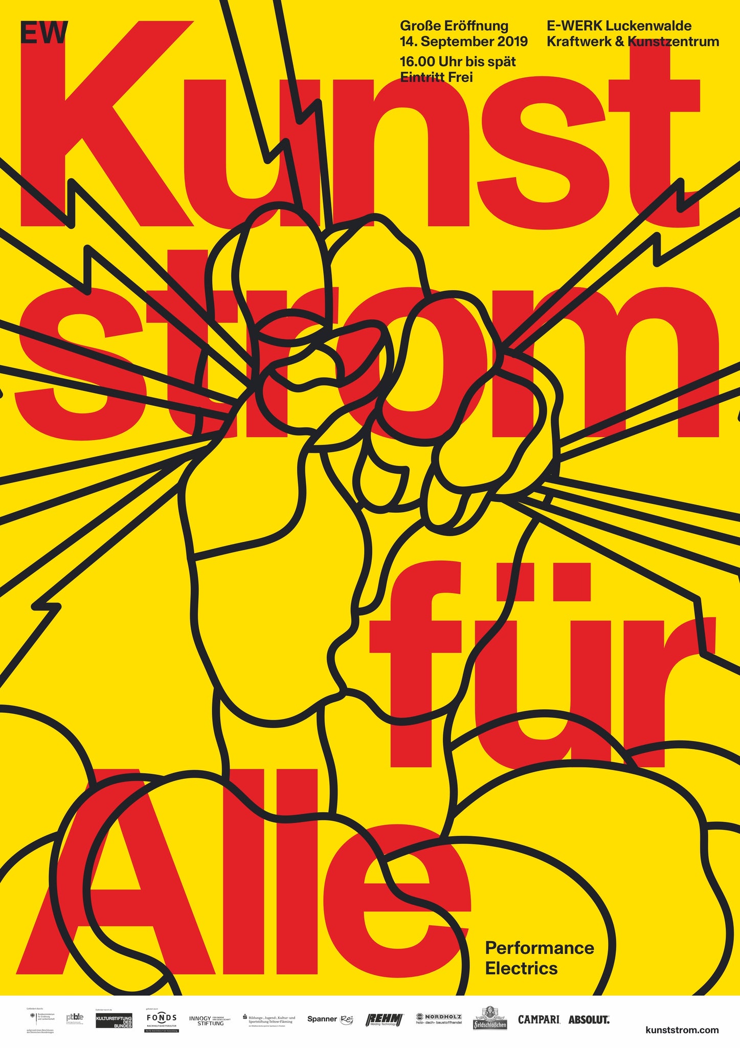 Kunststrom Fur Alle Poster 2 Sided E Werk Luckenwalde