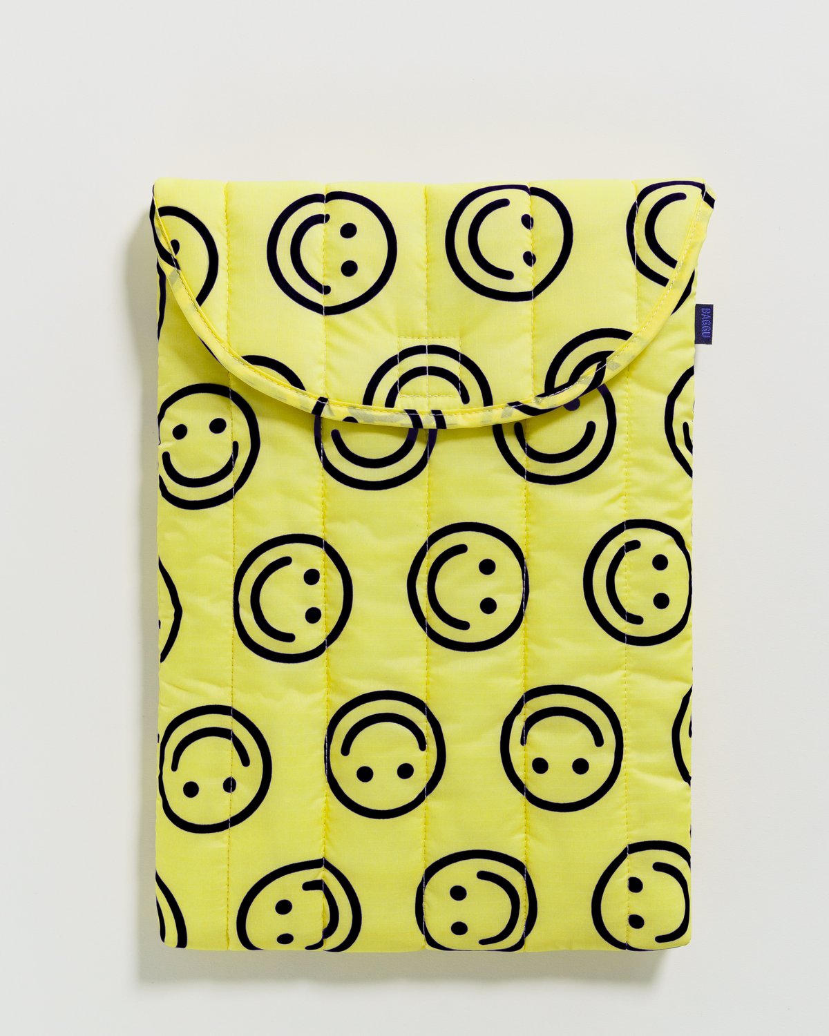 Baggu | Puffy Laptop Sleeve 16" | Yellow Happy