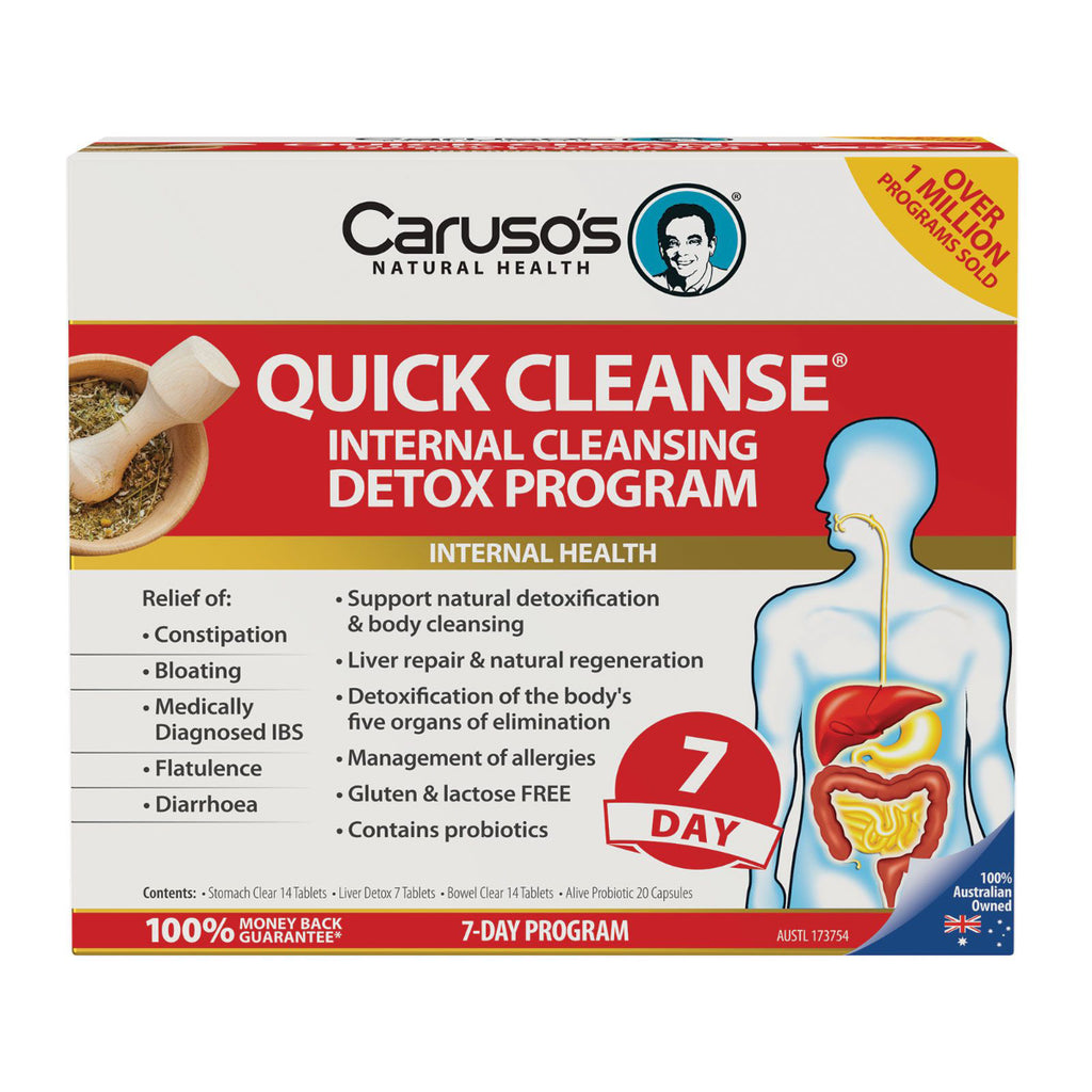 Bộ công cụ thải độc làm sạch da trong 7 ngày của Caruso's Natural Heal –  Better Value Pharmacy Box Hill