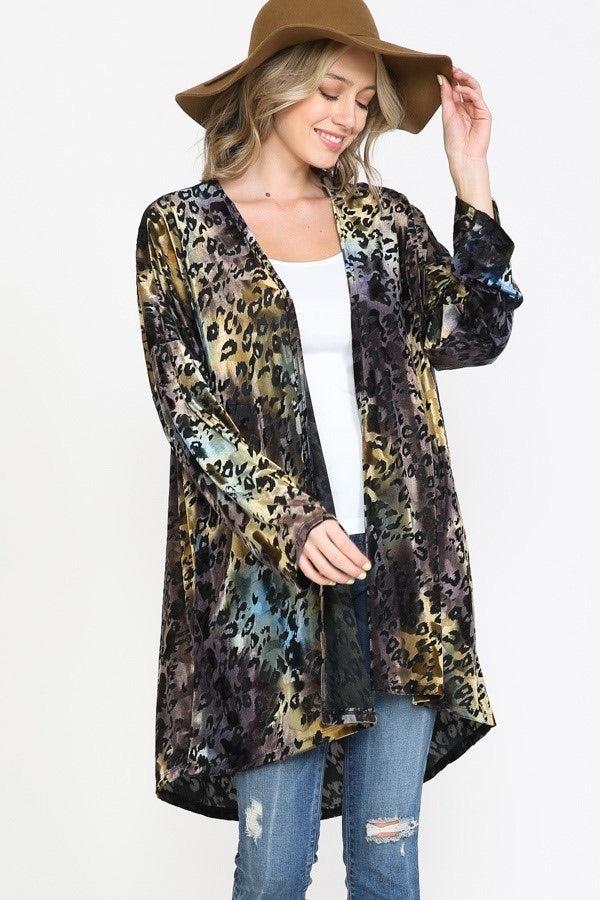 MULTI COLOR LEOPARD KIMONO – Lil Monkey Boutique