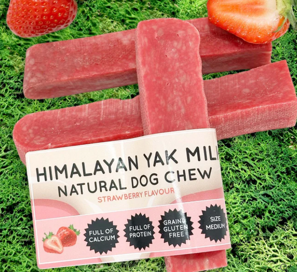 Strawberry Yak Dog Chew