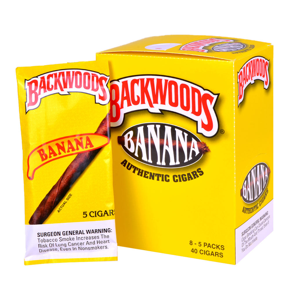 Backwoods Banana Cigars 8 Packs of 5 1
