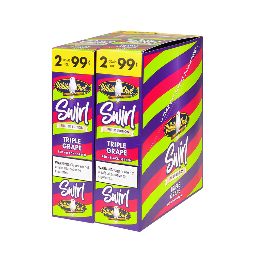 White Owl Cigarillos 99 Cent Pre Priced 30 Packs Of 2 Cigars Swirl Tri   DSC 9755 