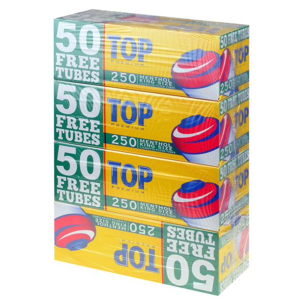 Top Premium Filter King Size Menthol 4 Cartons of – Stock
