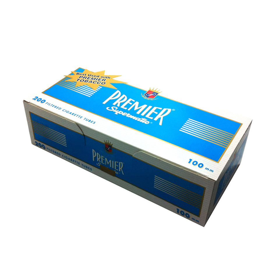  Premier Tubos de cigarrillos azul marino tamaño King 5 Pack  1000 tubos : Salud y Hogar