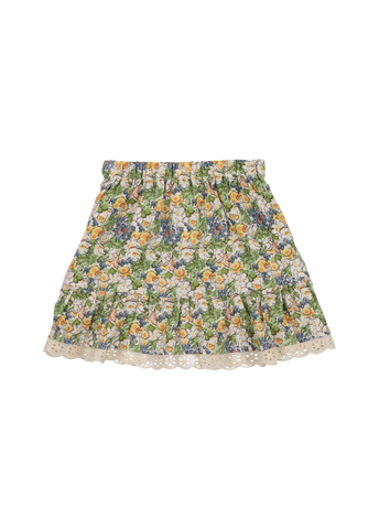 Charabia Pastel Rainbow Midi Skirt (3-14 Years)