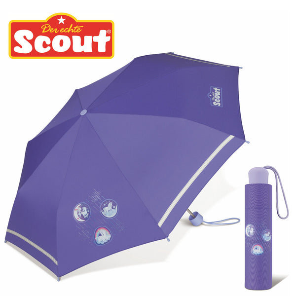 Knirps Rookie Schirm Regenschirm leicht Taschenschirm reflektie Kinder