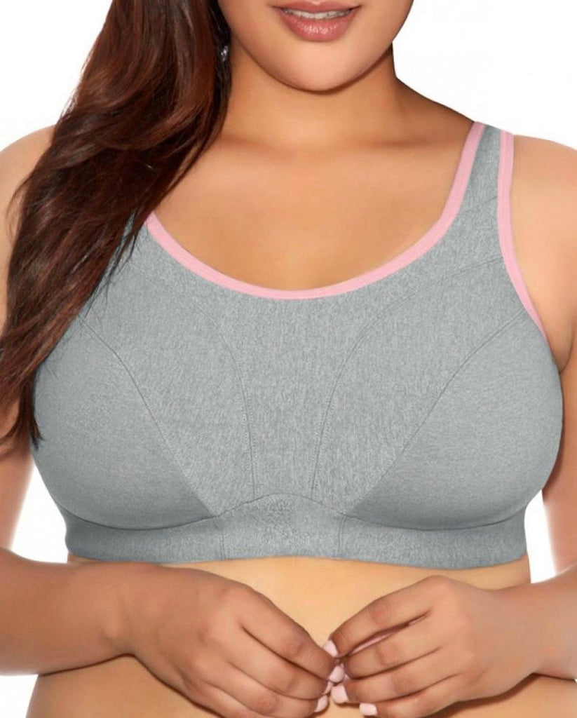 RESHAPE GREY SATIN SPORT BRA - Cy Cheaper Supplements